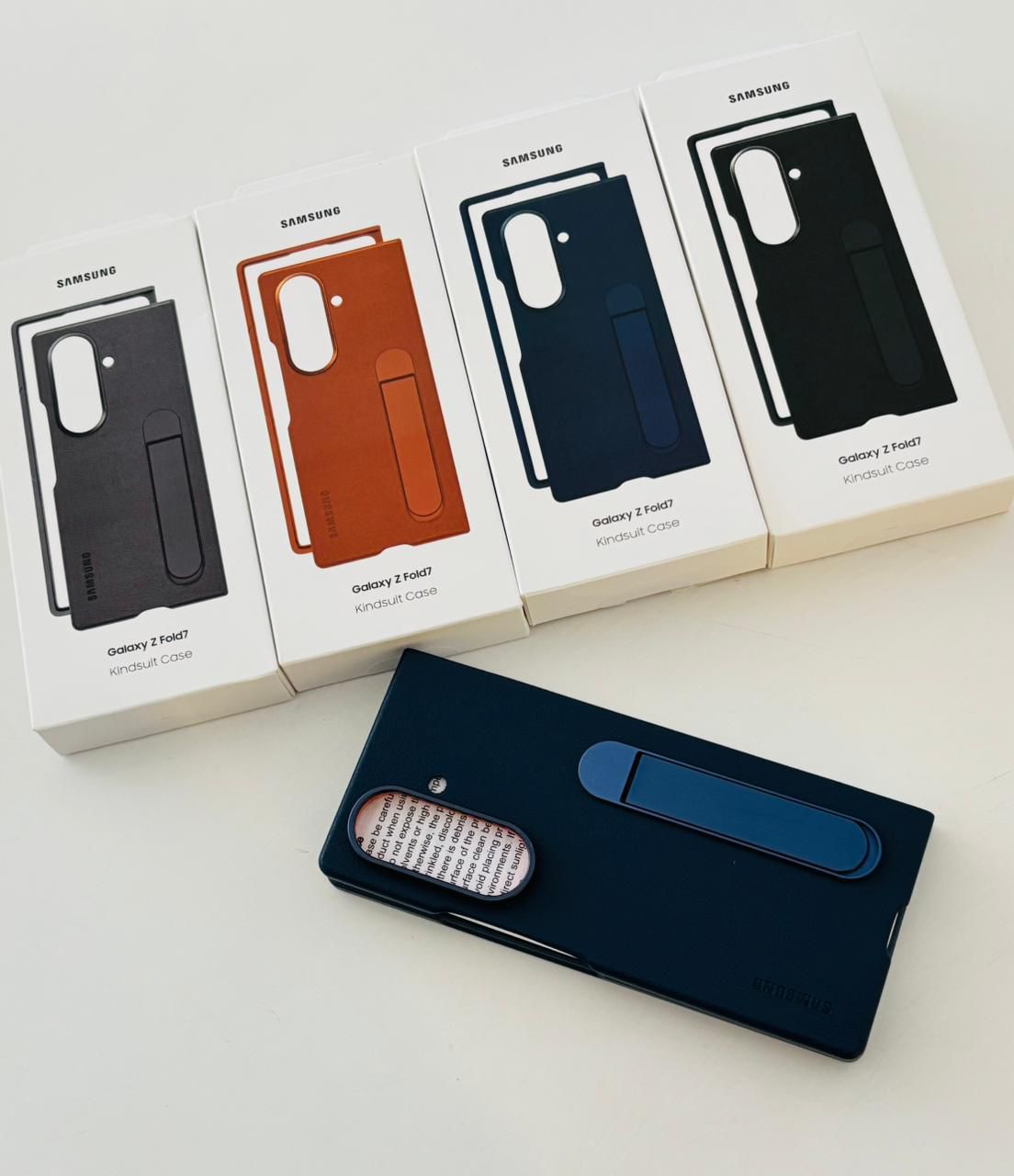 SAMSUNG KINDSUIT LEATHER WITH METAL STAND FOLD-7