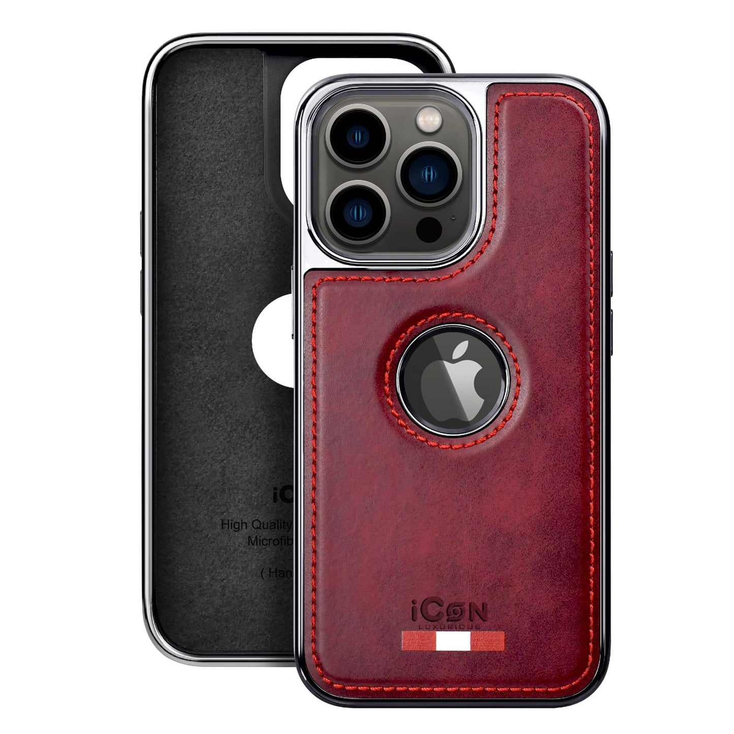 ICON Series Ultra Premium Leather Case Cover For iPhone