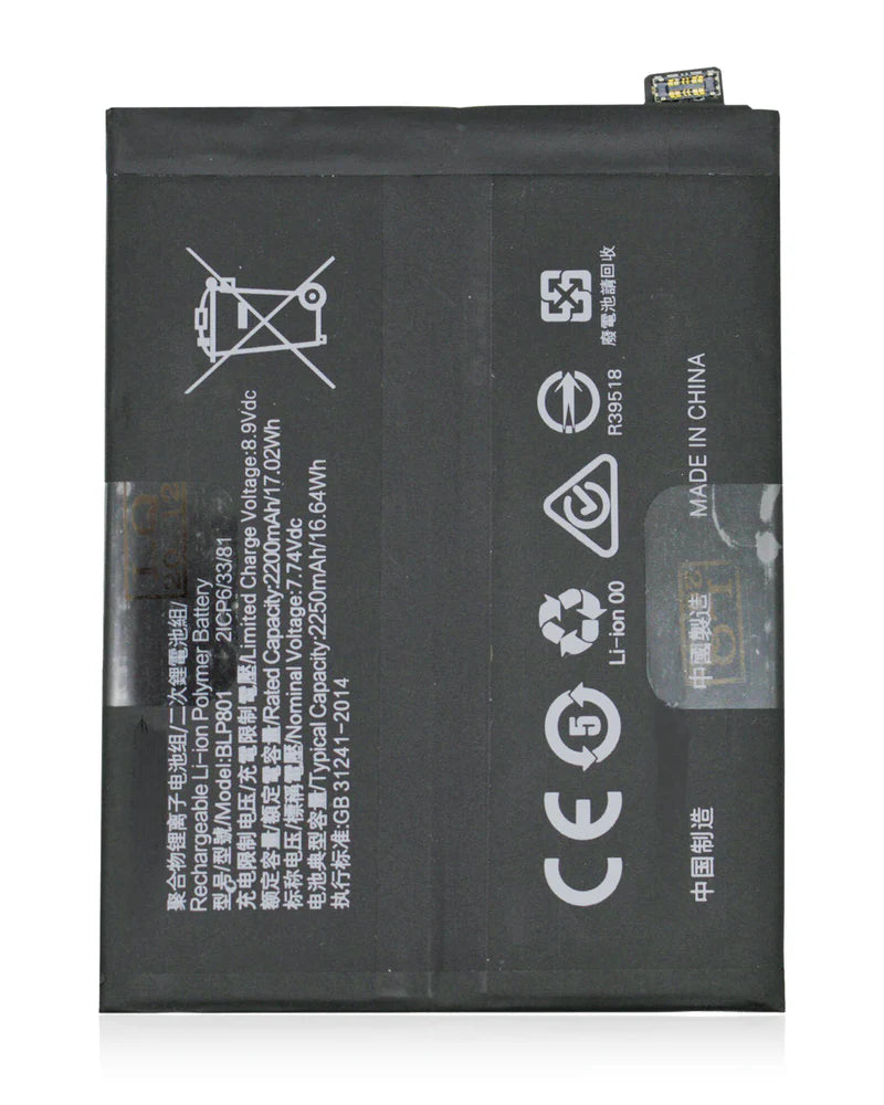 Battery For Oneplus 9R/ 8T