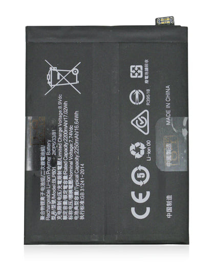 Battery For Oneplus 9R/ 8T