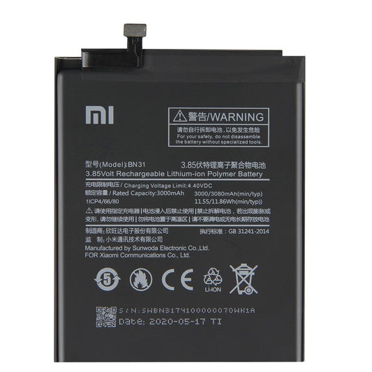 Original BN31 Battery For Redmi Note 5a