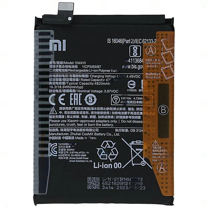 Original BM4W Battery For Xiaomi Mi 10T Lite 5G