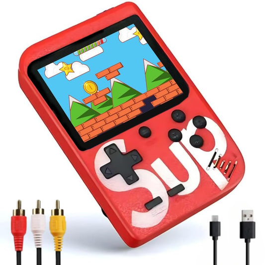 Retro Handheld Gaming Console, 400 Classic Built-in Games, 3.0-Inch Screen, Rechargeable Battery, Portable Video Game Player with TV Output