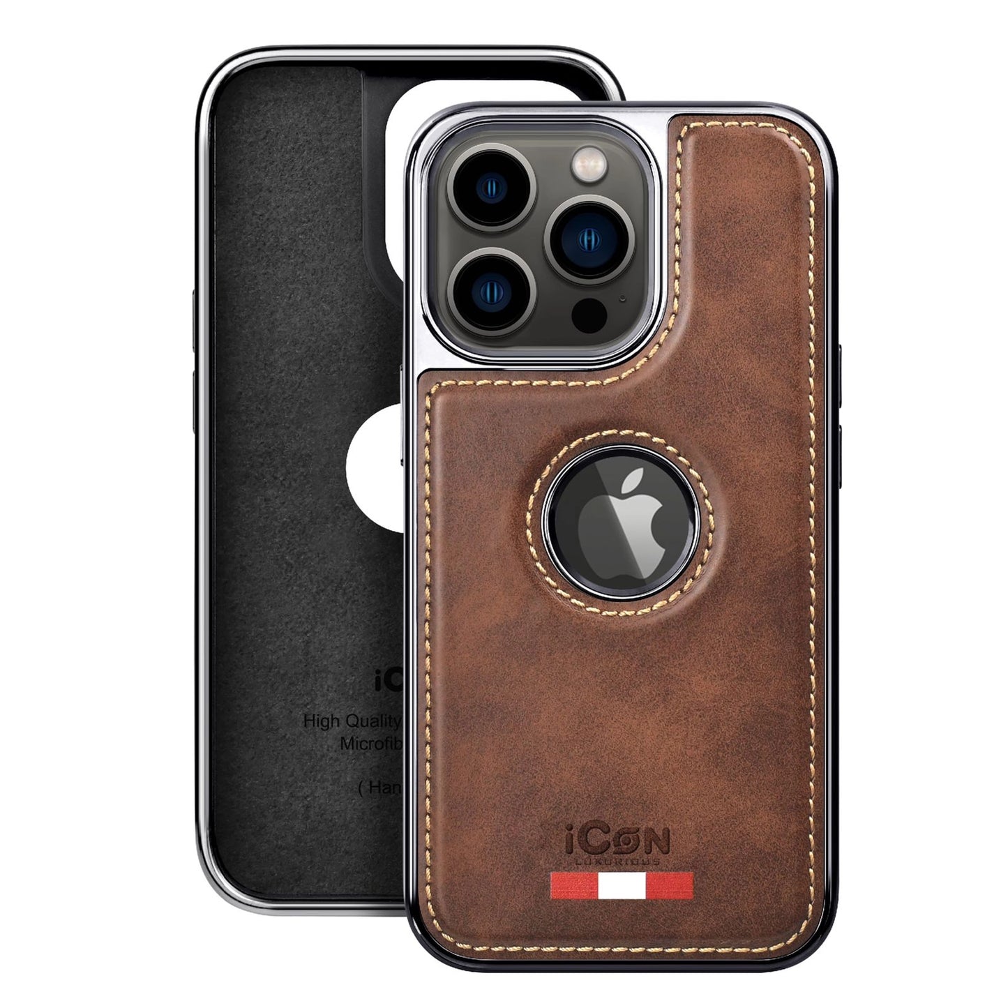 ICON Series Ultra Premium Leather Case Cover For iPhone