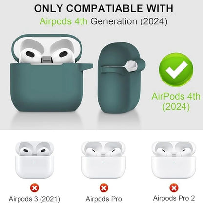 Protective Case Compatible with AirPods 4 (Dark Green)