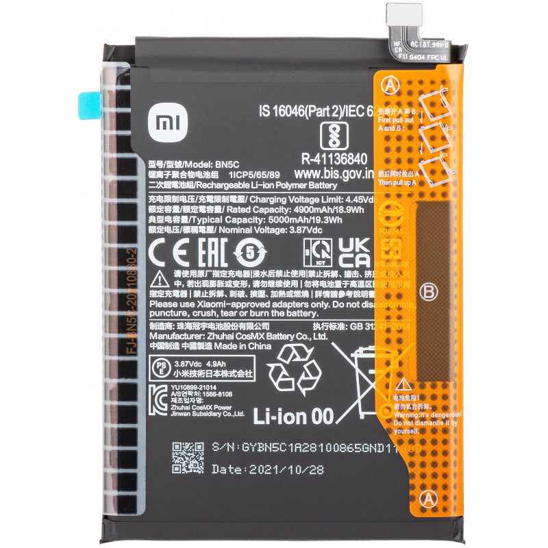 Original BN5C Battery For Poco M4 Pro 5G