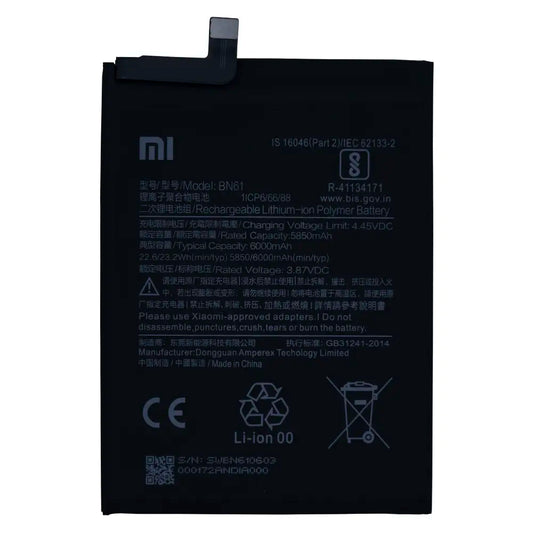 Original BN61 Battery For Poco X3