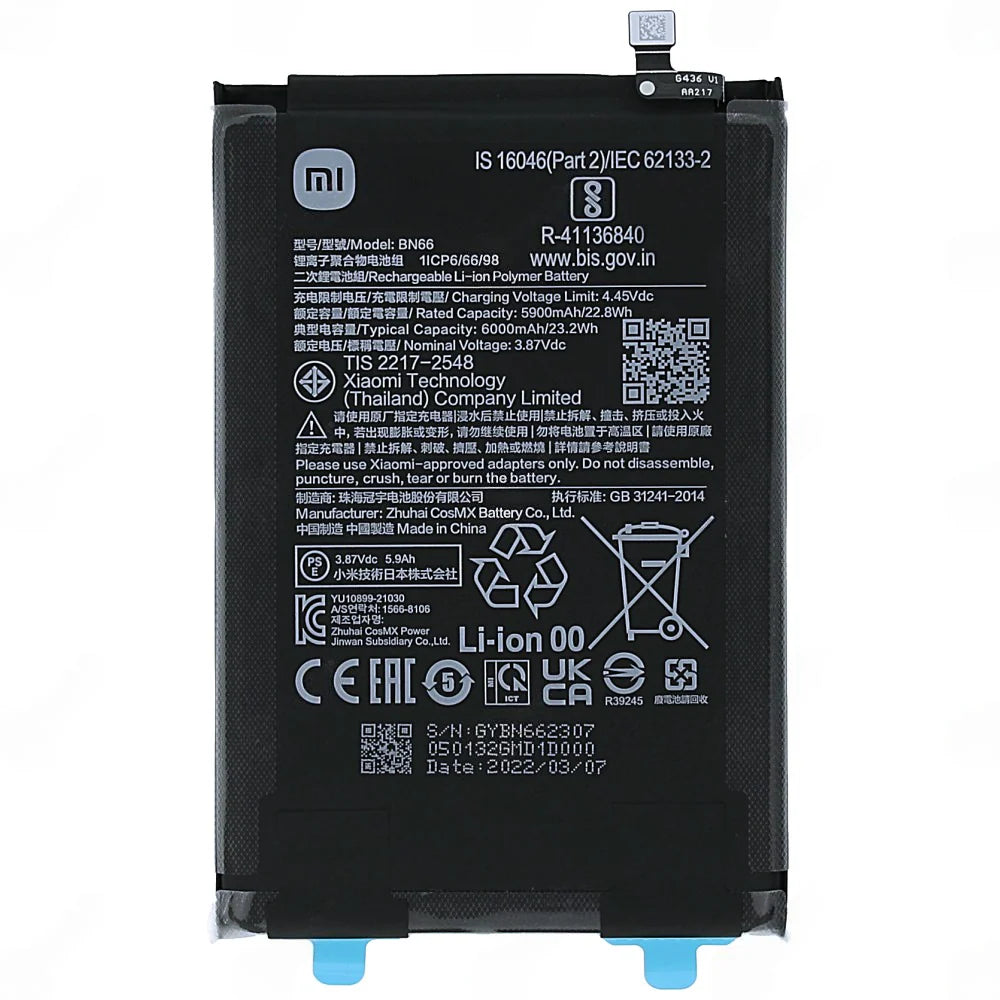 Original BN66 Battery For Poco C40
