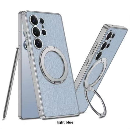 *GKK ORIGINAL LEATHER WITH MAGSAFE WORK* 
🔥WITH METEL 360 ROTATE STAND🔥
       SAMSUNG 
🔥S-25 ULTRA 🔥