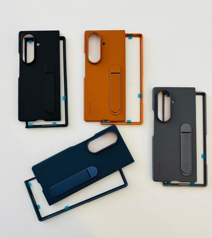 SAMSUNG KINDSUIT LEATHER WITH METAL STAND  FOLD-7