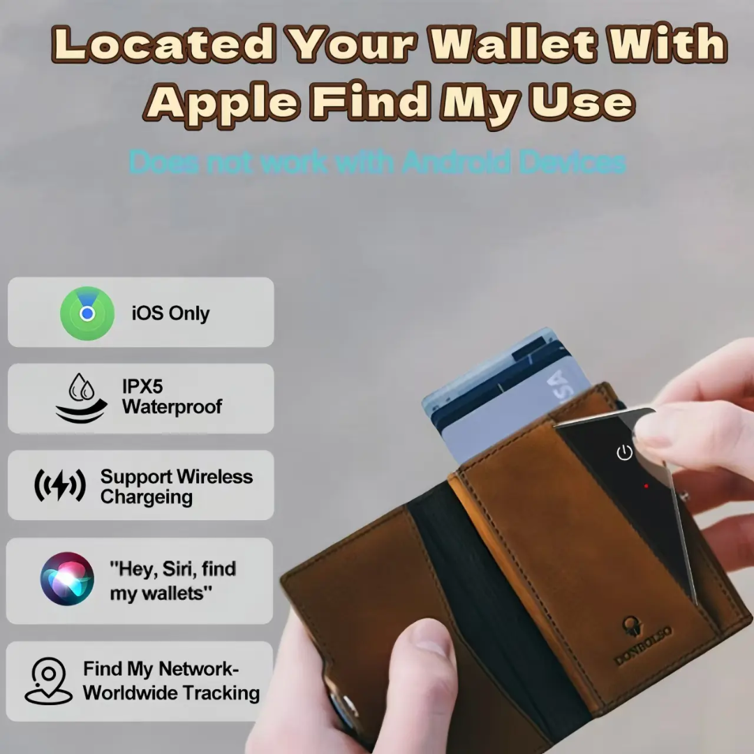 Ultra-Thin Mfi Certified Find My Tag Hidden Air Finder Tag Real Time Anti-lost Tracking Device Smart Wallet GPS Tracker Card