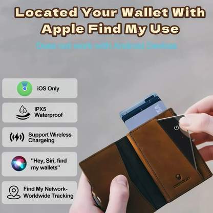 Ultra-Thin Mfi Certified Find My Tag Hidden Air Finder Tag Real Time Anti-lost Tracking Device Smart Wallet GPS Tracker Card