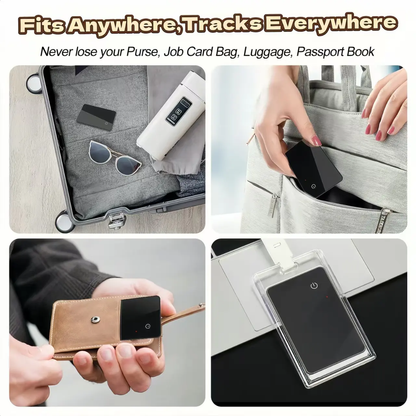 Ultra-Thin Mfi Certified Find My Tag Hidden Air Finder Tag Real Time Anti-lost Tracking Device Smart Wallet GPS Tracker Card