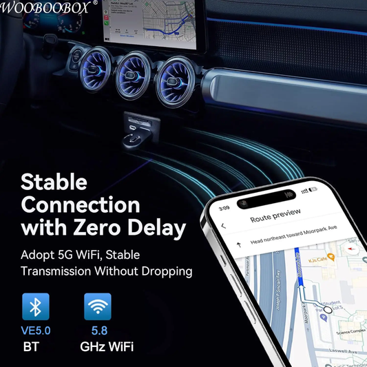 Wired apple car play/ Android auto to wireless converter