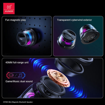 Magnetic bluetooth speaker