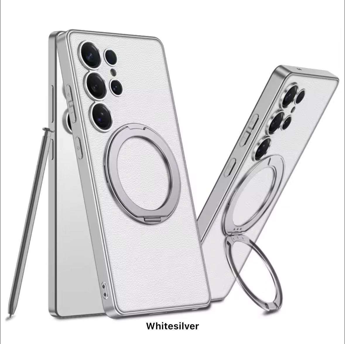 *GKK ORIGINAL LEATHER WITH MAGSAFE WORK* 
🔥WITH METEL 360 ROTATE STAND🔥
       SAMSUNG 
🔥S-25 ULTRA 🔥