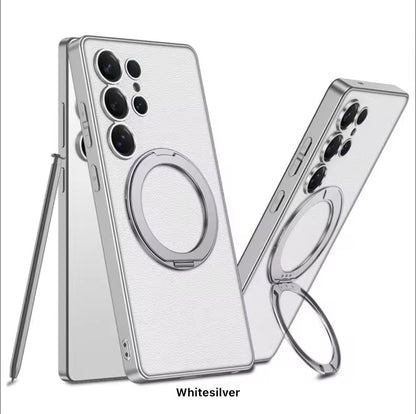 *GKK ORIGINAL LEATHER WITH MAGSAFE WORK* 
🔥WITH METEL 360 ROTATE STAND🔥
       SAMSUNG 
🔥S-25 ULTRA 🔥