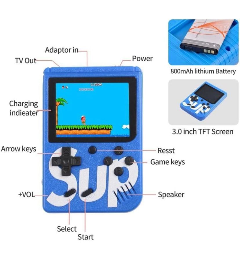 *SUP POCKET VIDEO GAMES* 
🔥400 CLASSIC GAMES🔥