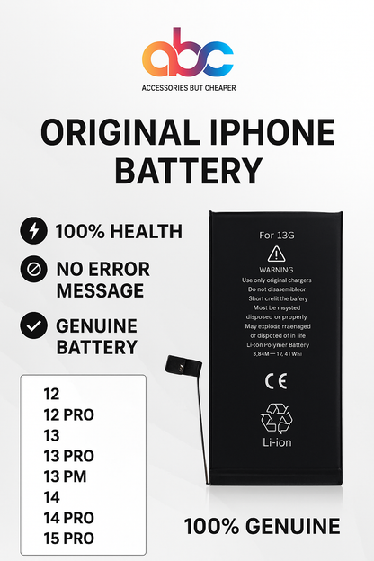 ✅ Original iPhone Battery Replacement – 100% Health, No Error Message, Genuine & Reliable