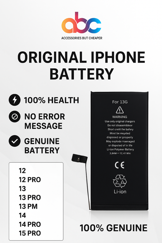 ✅ Original iPhone Battery Replacement – 100% Health, No Error Message, Genuine & Reliable
