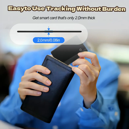 Ultra-Thin Mfi Certified Find My Tag Hidden Air Finder Tag Real Time Anti-lost Tracking Device Smart Wallet GPS Tracker Card