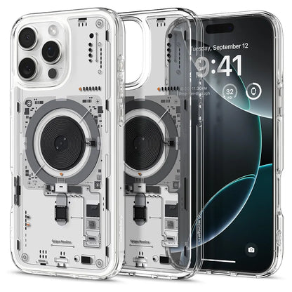Spigen Neo one case Spigen Ultra Hybrid MagFit Back Cover Case (TPU + Poly Carbonate | Zero One White)